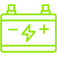 Battery icon in green